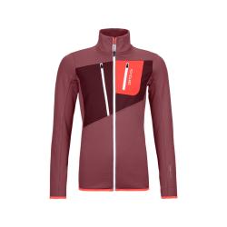 ORTOVOX Fleece Grid Jacket Women's Mountain Rose